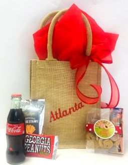 Sensational Embroidered Atlanta Burlap Bag ($25 & Up)